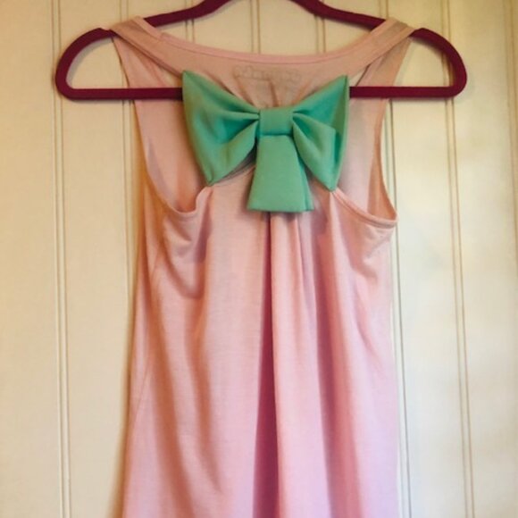 Japan LA My Melody Pink Tank Top Shirt Teal Bow Ice Cream Cone Small - Picture 10 of 11